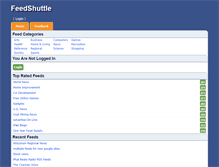 Tablet Screenshot of feedshuttle.com